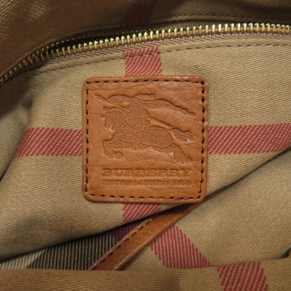 Burberry Logo Tote Bag Canvas Leather - Picture 6 of 11